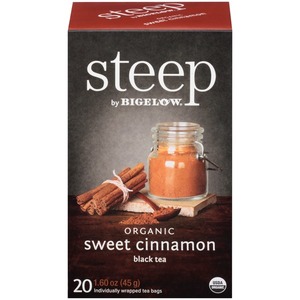 STEEP ORGANIC SWEET CINNAMON BLACK TEA  (6BX/20)